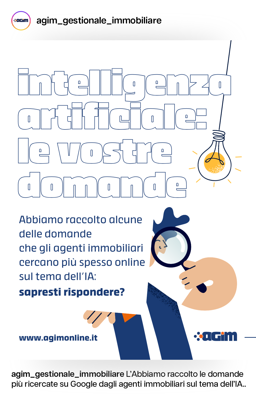 Agim — post social intelligenza artificiale