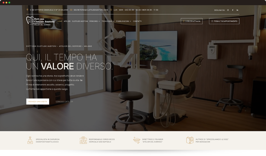 Dott.ssa Clotilde Austoni — homepage desktop