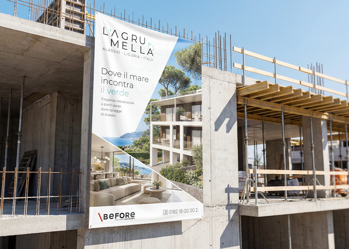 Before Italia — cartellonistica cantiere L’Agrumella
